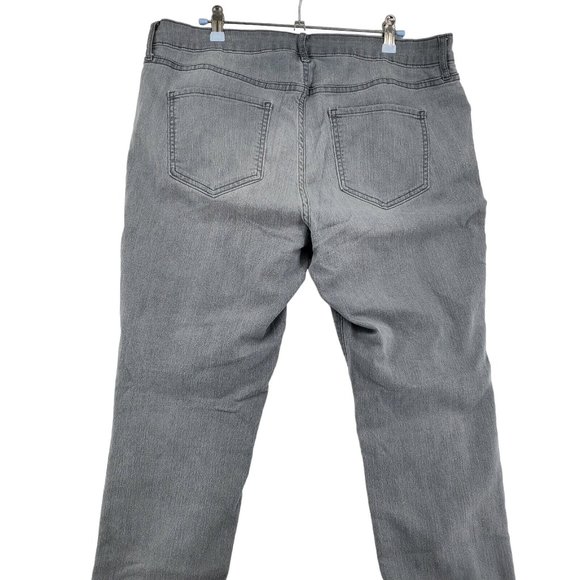 Old Navy Jeans Women's Tapered Leg Super Skinny Fit Denim Stretch Gray 16 - Picture 8 of 9
